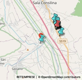 Mappa Via San Iacoviello, 84038 Sassano SA, Italia (1.873)