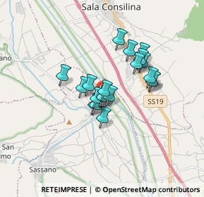 Mappa Via San Iacoviello, 84038 Sassano SA, Italia (1.2655)