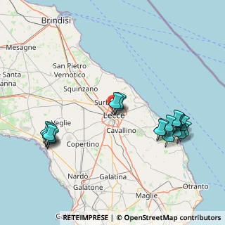 Mappa SS Adriatica, 73100 Lecce LE, Italia (19.2905)