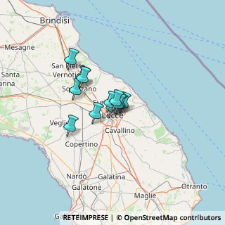 Mappa Via Garigliano, 73100 Lecce LE, Italia (7.92583)