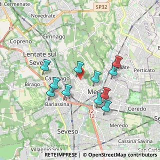 Mappa Via Cardinale Federico Borromeo, 20821 Meda MB, Italia (1.58636)