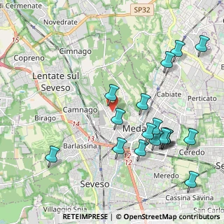 Mappa Via Cardinale Federico Borromeo, 20821 Meda MB, Italia (2.3)