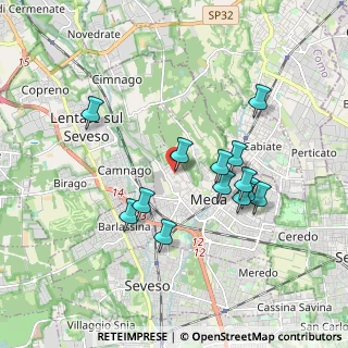 Mappa Via Cardinale Federico Borromeo, 20821 Meda MB, Italia (1.66769)