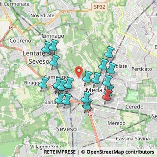 Mappa Via Cardinale Federico Borromeo, 20821 Meda MB, Italia (1.6155)