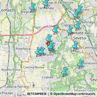 Mappa Via Gianfranco Miglio, 20824 Lazzate MB, Italia (2.154)