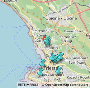 Mappa Via Giuseppe Giusti, 34135 Trieste TS, Italia (2.35818)