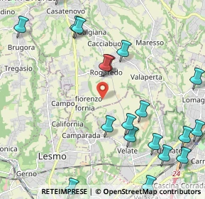 Mappa Via Madonnina, 20865 Usmate Velate MB, Italia (2.7845)