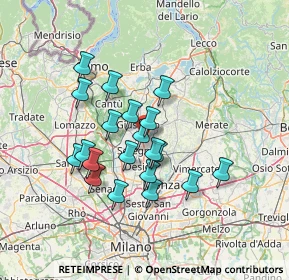 Mappa Via Bergamo, 20841 Carate Brianza MB, Italia (11.5945)