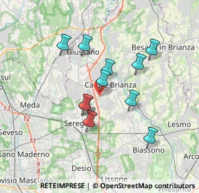 Mappa Via Bergamo, 20841 Carate Brianza MB, Italia (2.94)