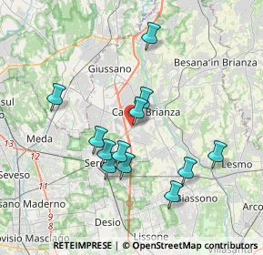 Mappa Via Bergamo, 20841 Carate Brianza MB, Italia (3.37583)