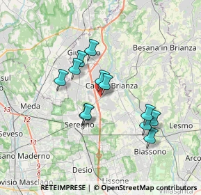 Mappa Via Bergamo, 20841 Carate Brianza MB, Italia (2.97417)