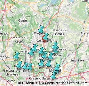 Mappa Via Bergamo, 20841 Carate Brianza MB, Italia (8.5715)