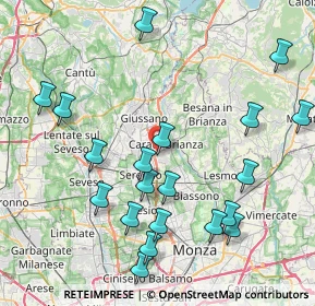 Mappa Via Bergamo, 20841 Carate Brianza MB, Italia (9.1185)