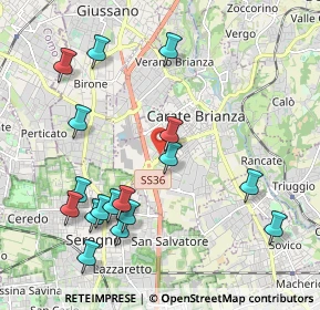 Mappa Via Bergamo, 20841 Carate Brianza MB, Italia (2.26706)