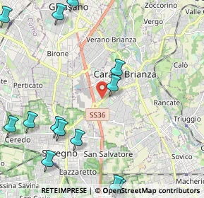 Mappa Via Bergamo, 20841 Carate Brianza MB, Italia (2.89154)