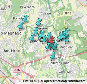 Mappa Via XXV Luglio, 21054 Fagnano Olona VA, Italia (1.225)