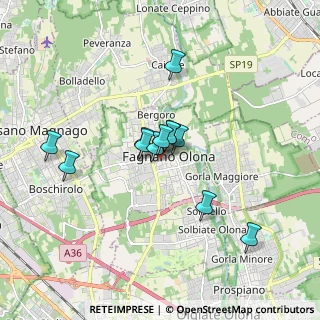 Mappa Via XXV Luglio, 21054 Fagnano Olona VA, Italia (1.2875)