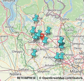 Mappa Via XXV Luglio, 21054 Fagnano Olona VA, Italia (10.92077)