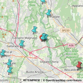 Mappa Via XXV Luglio, 21054 Fagnano Olona VA, Italia (5.55333)