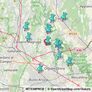 Mappa Via XXV Luglio, 21054 Fagnano Olona VA, Italia (3.44583)