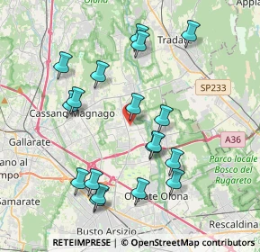 Mappa Via XXV Luglio, 21054 Fagnano Olona VA, Italia (3.93778)