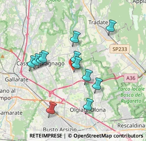 Mappa Via XXV Luglio, 21054 Fagnano Olona VA, Italia (3.34167)