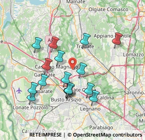 Mappa Via XXV Luglio, 21054 Fagnano Olona VA, Italia (6.91625)