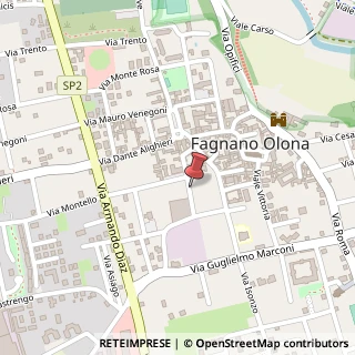 Mappa Via XXV Luglio, 7, 21054 Fagnano Olona, Varese (Lombardia)