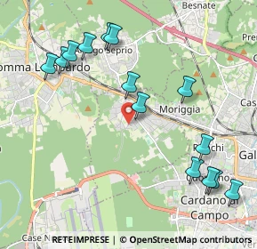 Mappa Via del Longino, 21011 Casorate Sempione VA, Italia (2.34286)