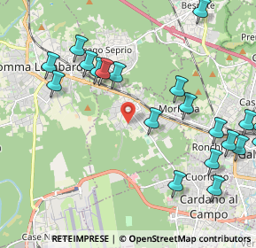 Mappa Via del Longino, 21011 Casorate Sempione VA, Italia (2.541)