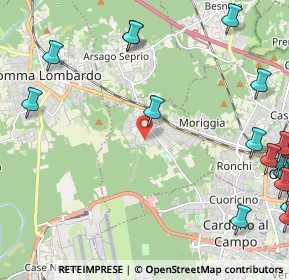 Mappa Via del Longino, 21011 Casorate Sempione VA, Italia (3.27235)