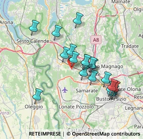Mappa Via del Longino, 21011 Casorate Sempione VA, Italia (6.56368)