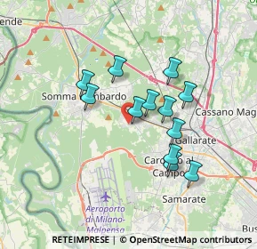 Mappa Via del Longino, 21011 Casorate Sempione VA, Italia (2.8725)