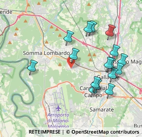 Mappa Via del Longino, 21011 Casorate Sempione VA, Italia (4.0075)