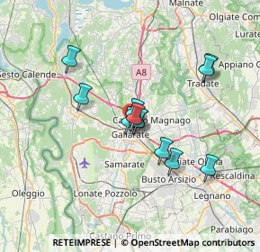 Mappa Via Montebello, 21013 Gallarate VA, Italia (5.45167)