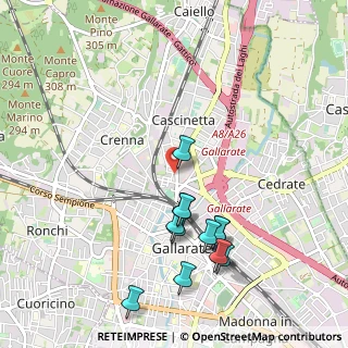 Mappa SP 341, 21013 Gallarate VA, Italia (1.02833)