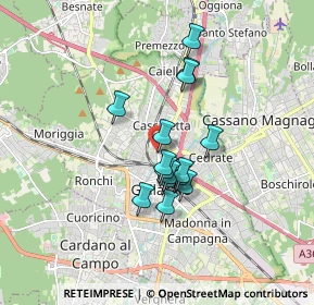 Mappa Via Montebello, 21013 Gallarate VA, Italia (1.25867)