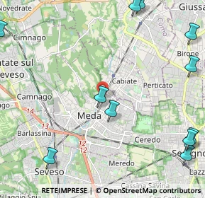Mappa Via Marsala, 20821 Meda MB, Italia (3.14)