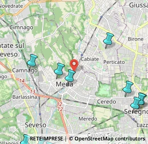Mappa Via Marsala, 20821 Meda MB, Italia (3.16909)