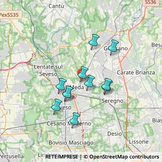 Mappa Via Marsala, 20821 Meda MB, Italia (2.96273)