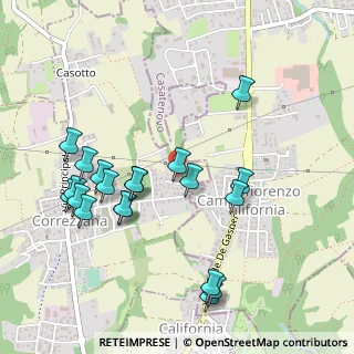 Mappa Via Giosuè Carducci, 20856 Correzzana MB, Italia (0.5245)