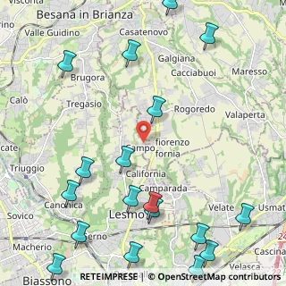 Mappa Via Giosuè Carducci, 20856 Correzzana MB, Italia (3.2565)
