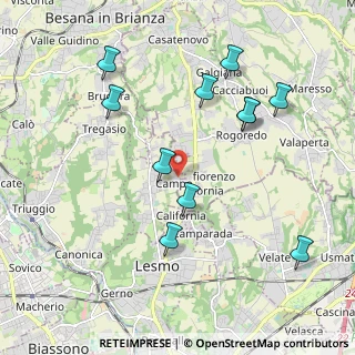 Mappa Via Giosuè Carducci, 20856 Correzzana MB, Italia (2.09545)
