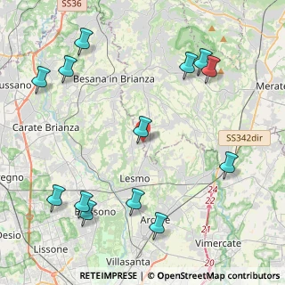 Mappa Via Giosuè Carducci, 20856 Correzzana MB, Italia (5.34154)