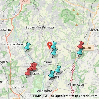 Mappa Via Giosuè Carducci, 20856 Correzzana MB, Italia (4.45667)