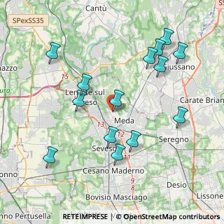 Mappa Via Antonio Rosmini, 20821 Meda MB, Italia (4.22357)
