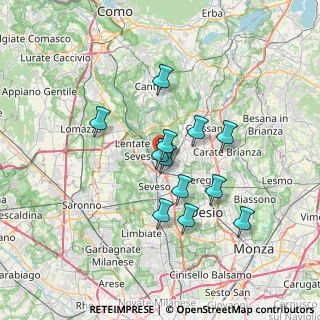Mappa Via Antonio Rosmini, 20821 Meda MB, Italia (5.64583)