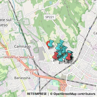 Mappa Via Antonio Rosmini, 20821 Meda MB, Italia (0.767)