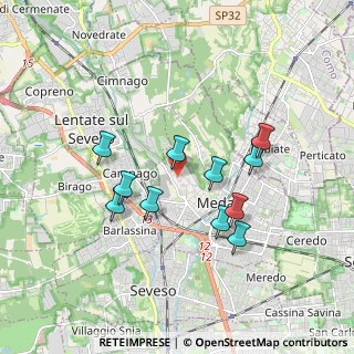 Mappa Via Antonio Rosmini, 20821 Meda MB, Italia (1.59091)