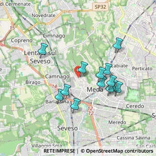 Mappa Via Antonio Rosmini, 20821 Meda MB, Italia (1.70308)